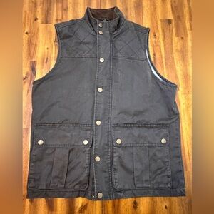 Men's brown Quilted Vest mountains and isles vest size Large